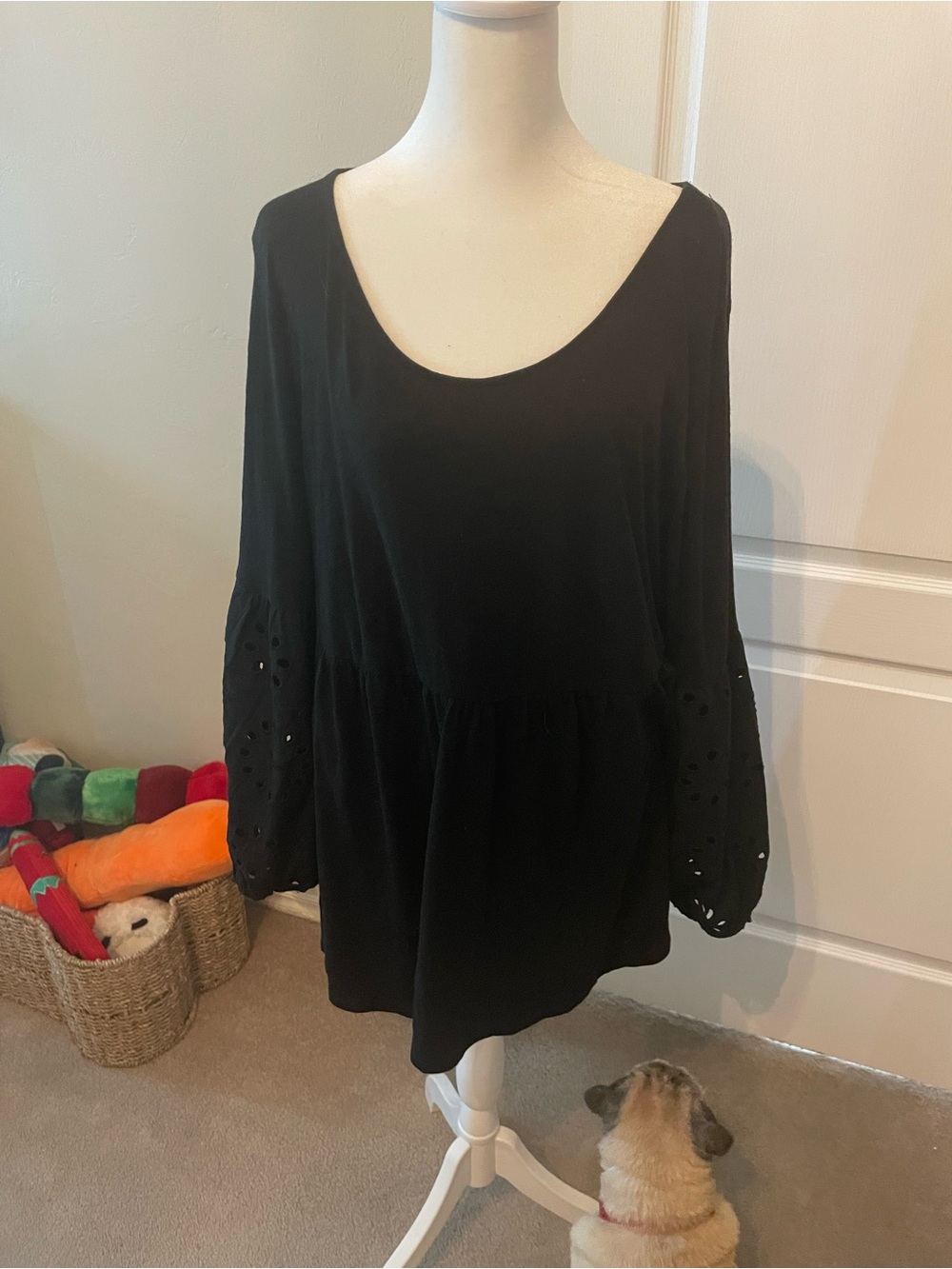 torrid Black Scoop Neck Tee